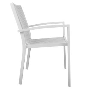 Garden aluminum chair white Hm5130,01 54,2x59x83,5cm