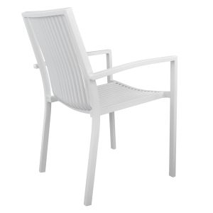 Garden aluminum chair white Hm5130,01 54,2x59x83,5cm