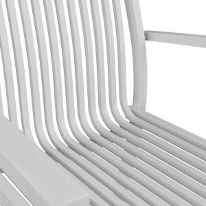 Garden aluminum chair white Hm5130,01 54,2x59x83,5cm