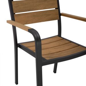 Garden aluminum chair Hm5127,02 55x56x85cm