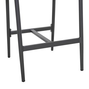 Garden bar stool Gregg aluminum anthracite - synthetic rattan in sandy beige 55x57x106hcm Hm5788,12