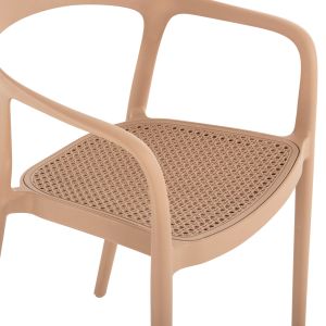 Garden set 3 pieces Cleo Hm21136 polypropylene in cappuccino color