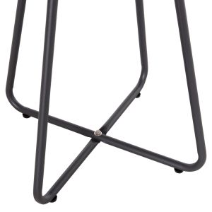 Garden set 3 pieces Orego Hm21107.01 aluminum and metal in dark gray color