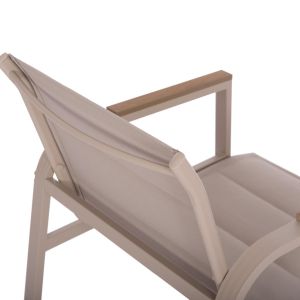 Garden set 4 pieces Juliette Hm6280.04 cappuccino aluminum-textile--tempered glass