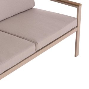 Garden set 4 pieces Safin Hm6278.04 aluminum in cappuccino--polywood--olefin fabric in beige