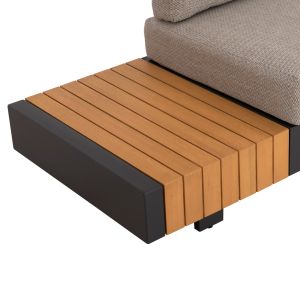 Garden set 4 pieces Adhara Sm6189 aluminum-olefin fabric-sin stone
