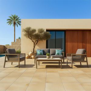 Garden set 4 pieces Alabama beige color 140x86x74cm