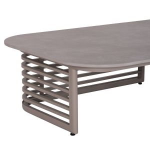 Garden set 4 pieces Enastron Sm6194.01 dark gray aluminum and gray olefin fabric