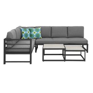 Garden set 4 pieces Minnesota gray color 190x240x70cm