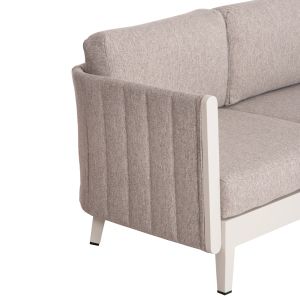 Garden set 4pcs Larry Hm6188.02 aluminum in Champagne color-pe fabric