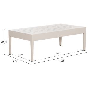 Garden set 4pcs Larry Hm6188.02 aluminum in Champagne color-pe fabric