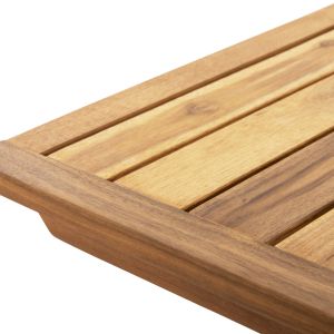 Garden set 4pcs Rosswell solid acacia wood natural- rope-beige cushions Hm6084