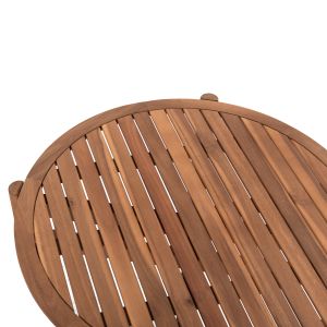 Garden set 4pcs Sanji Hm6219 acacia wood-aluminum frame-rope