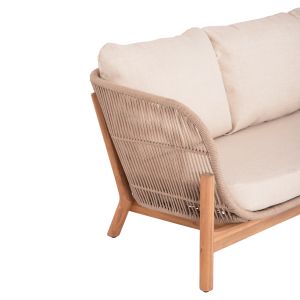 Garden set 4pcs Sanji Hm6219 acacia wood-aluminum frame-rope