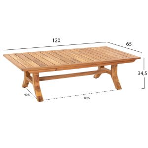 Garden set 4pcs, Rosswell acacia wood solid natural cushions anthracite Hm6084