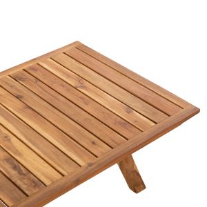 Garden set 4pcs, Rosswell acacia wood solid natural cushions anthracite Hm6084