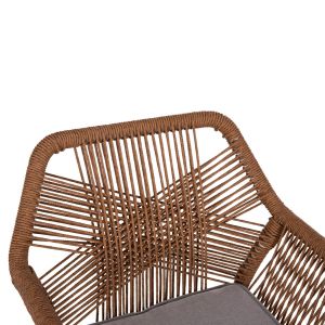 Garden set 7 pieces Krum Hm21132 white Aluminum--twisted rattan