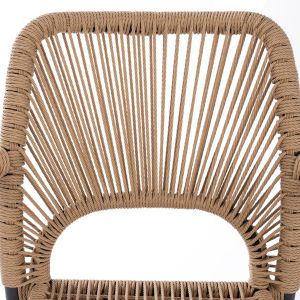 Garden set 7 pieces Krum Hm21150 dark gray aluminum-twisted rattan