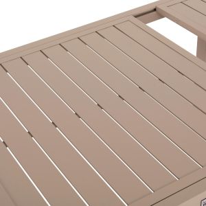 Garden set 7 pieces Krum Hm21158 aluminum in champagne color
