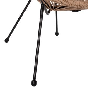 Garden set Acapulco table and 2 armchairs Hm21100 - metal and rope