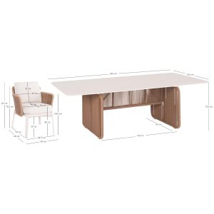 Destiny Sm21125 garden set with table and 8 chairs