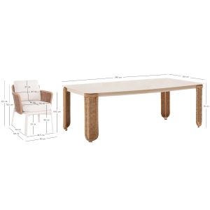 Destiny Sm21126 garden set with table and 6 chairs