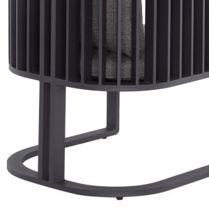 Garden set Eternity Sm21130.01 with table and 8 chairs - dark gray