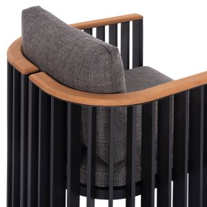 Garden set Eternity Sm21130.02 with table and 8 chairs - dark gray