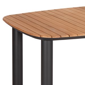 Garden set Eutopia Sm21128.01 with table and 6 chairs - dark gray