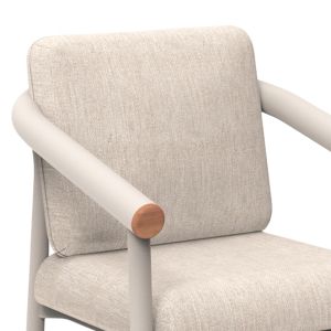 Garden set Eutopia Sm21128.02 with table and 6 chairs cream/beige