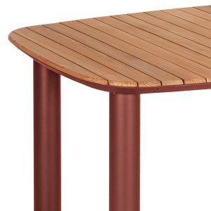 Garden set Eutopia Sm21128.05 with table and 6 chairs - red/beige
