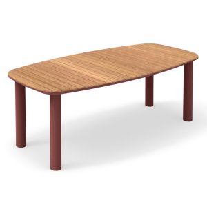 Garden set Eutopia Sm21128.05 with table and 6 chairs - red/beige