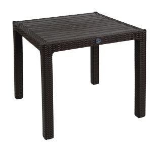 Explore-confident 5-piece garden set made of polypropylene in brown color 90x90x73.5cm