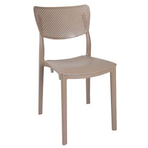 Explore-ignite 3-piece polypropylene garden set cappuccino color 90x90x73.5cm