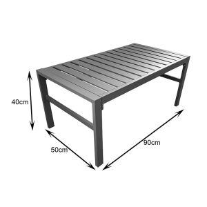GARDENLY 4-PIECE GARDEN SET, CAPPUCCINO ALUMINUM WITH BEIGE CUSHIONS