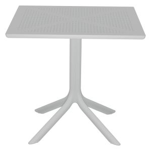 Garden set Groovy-festive of 3 pieces made of polypropylene in white color 80x80x74.5cm