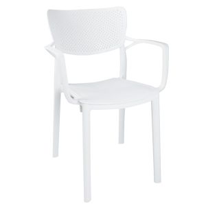 Garden set Groovy-fontline 3-piece polypropylene white 80x80x74.5cm