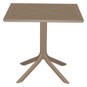 Garden set Groovy-halcyon 3-piece polypropylene cappuccino color 80x80x74.5cm
