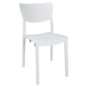 Garden set Groovy-ignite 3-piece polypropylene in white 80x80x74.5cm