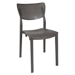 Garden set Groovy-ignite 3-piece polypropylene in dark gray color 80x80x74.5cm