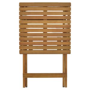 Garden set Recofly-lazio table with 4 folding chairs made of solid acacia wood 50x50x70cm