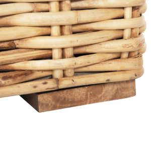3-piece garden lounge set Tropel natural rattan - white cushions, Hm11941