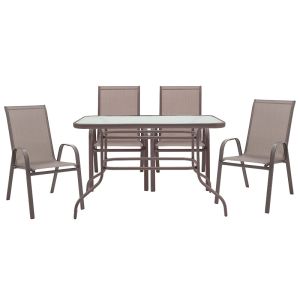 Garden set table with 4 chairs Valor-calan 110x60x70cm