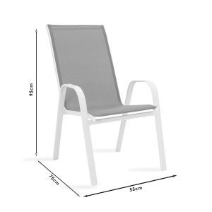 Garden set table with 4 chairs Valor-calan 110x60x70cm