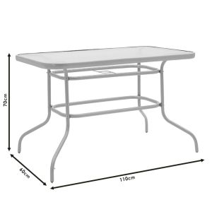 Garden set table with 4 chairs Valor-calan 110x60x70cm