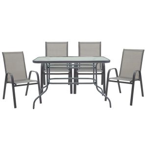 Garden set table with 4 chairs Valor-calan 110x60x70cm