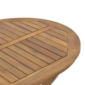 Garden set table with 4 chairs made of solid acacia wood Joter-falov 130x80x72cm