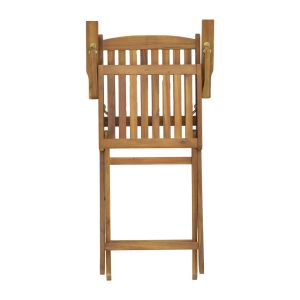 Garden set table with 4 chairs made of solid acacia wood Recofly-falov 130x80x72cm