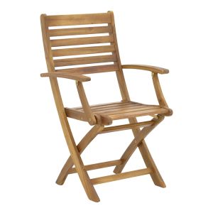 Garden set table with 6 chairs made of solid acacia wood Gorpo-falov 130x80x72cm
