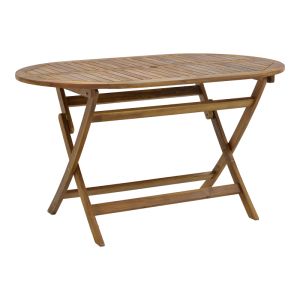 Garden set table with 6 chairs made of solid acacia wood Recofly-falov 130x80x72cm